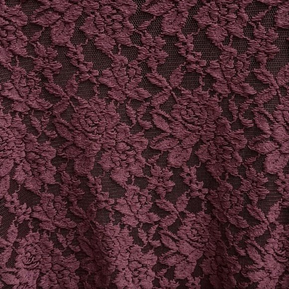 Plum Lace Mini Dress - Picture 7 of 11
